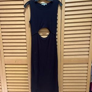 Midi black dress